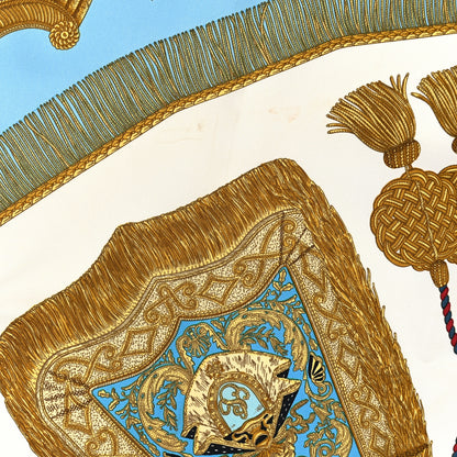 Hermes Silk Poste et Cavalerie Scarf Blue Multicolor 5 of 5