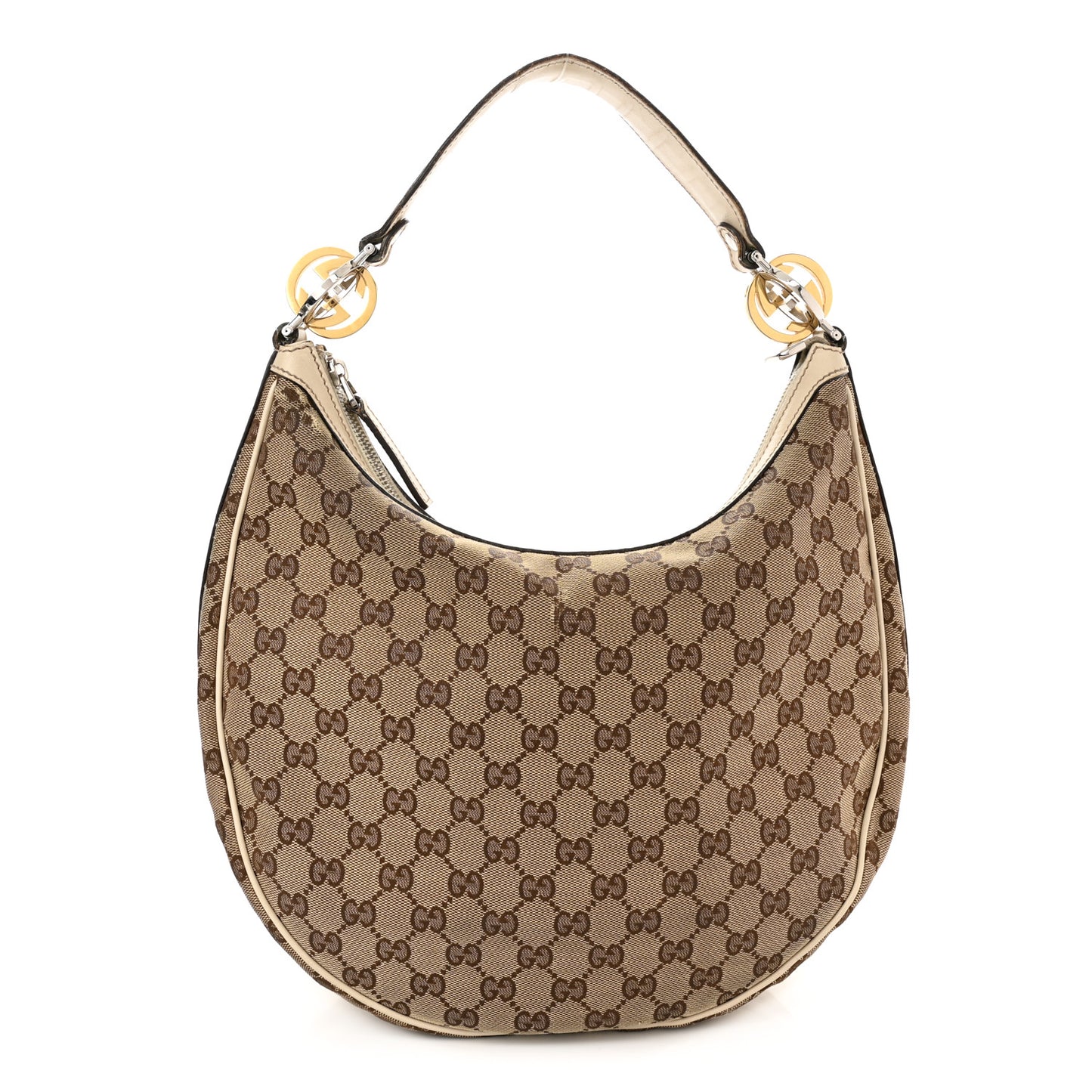 Monogram Medium GG Twins Hobo Ivory