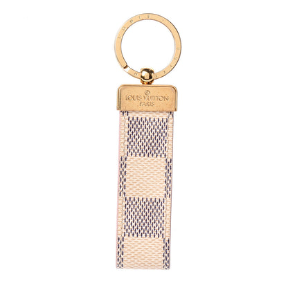 Louis Vuitton Damier Azur Dragonne Key Holder Rose Ballerine 1 of 3