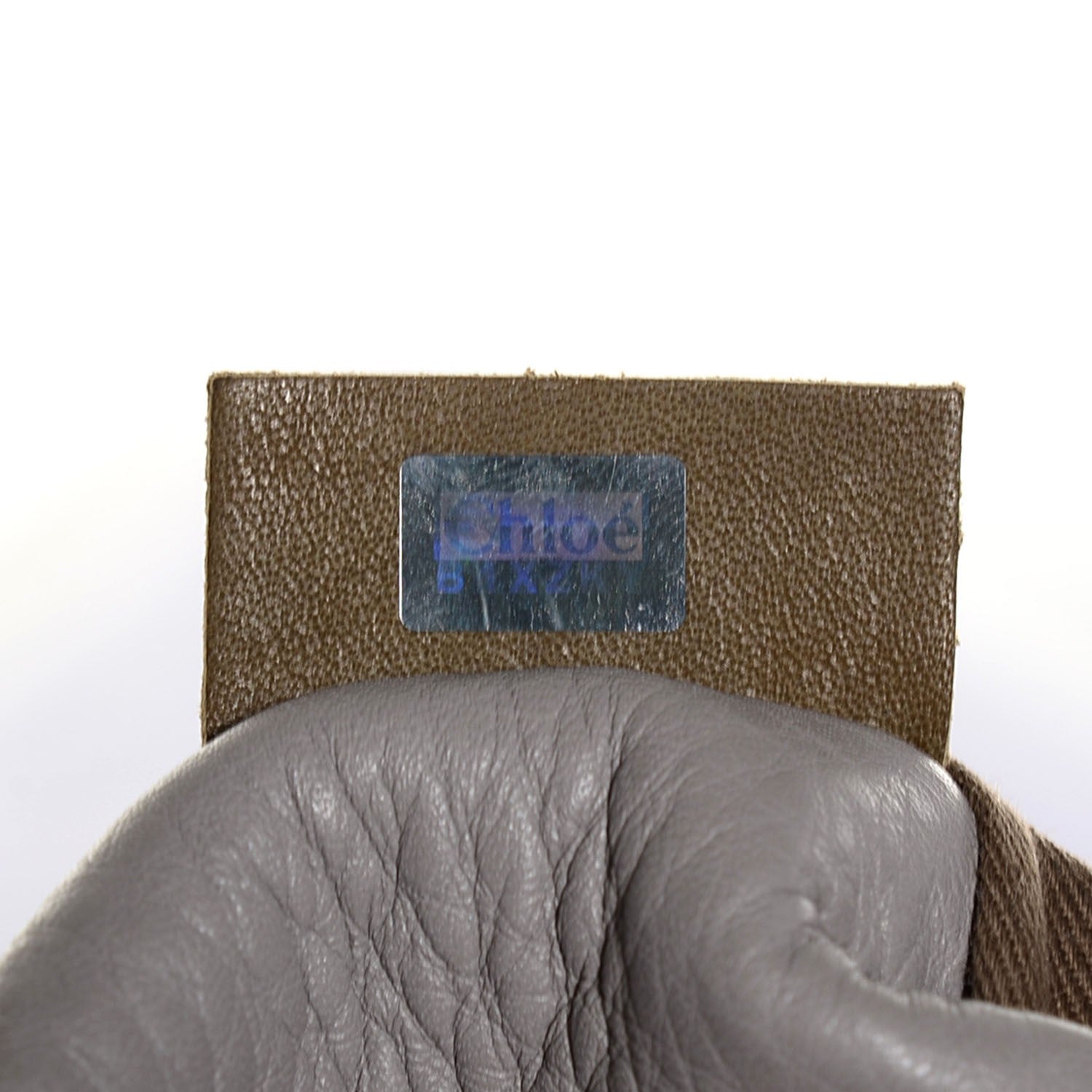 Chloe Calfskin Medium Marcie Round Crossbody Bag Cashmere Grey 8 of 9
