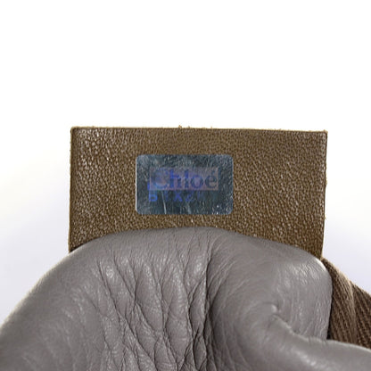 Chloe Calfskin Medium Marcie Round Crossbody Bag Cashmere Grey 8 of 9