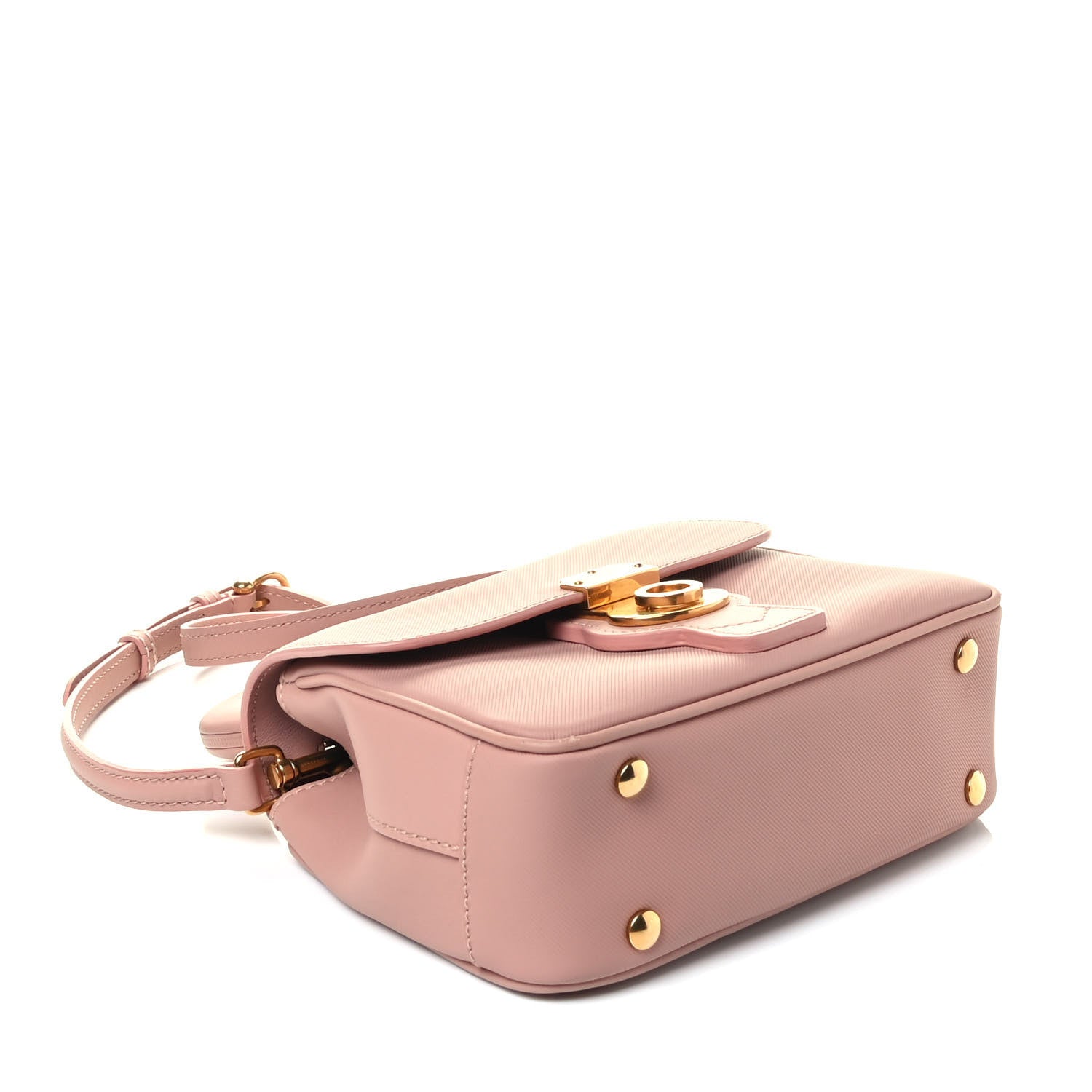 Burberry Trench Calfskin Small DK88 Top Handle Bag Ash Rose 3 of 10