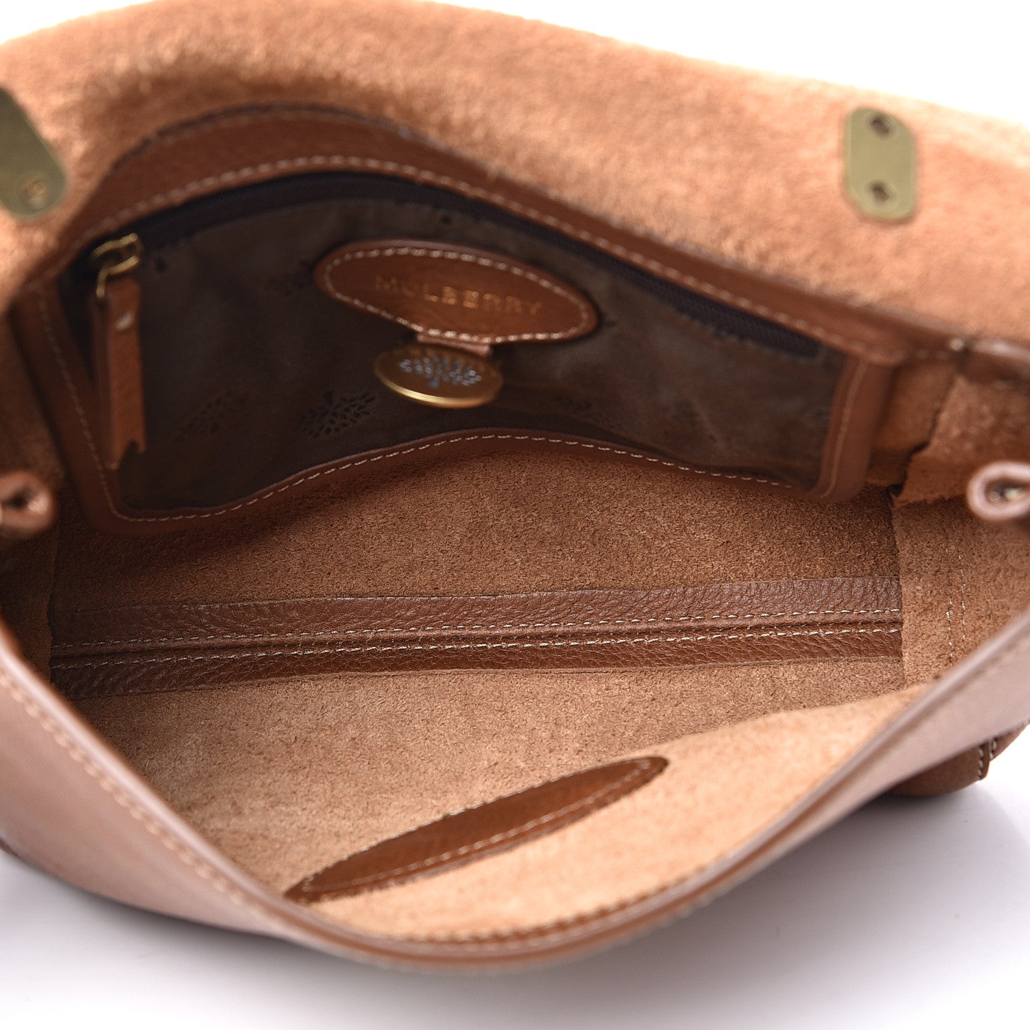 Mulberry Natural Calfskin Small Lily Flap Oak 4 of 11