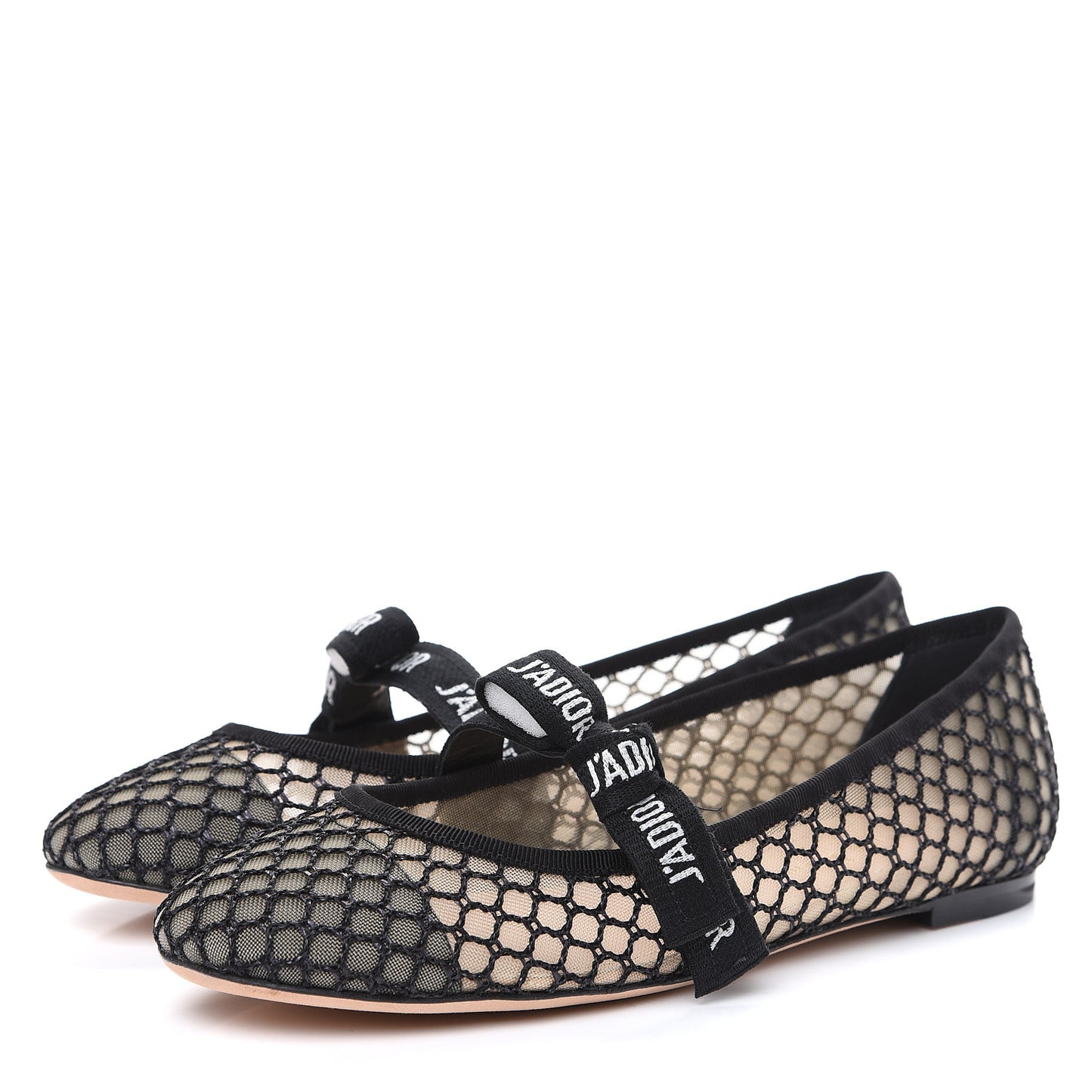 Resille Ribbon Miss J'Adior Ballet Flat 37.5 Black