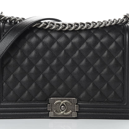 Chanel Caviar Quilted New Medium Boy Flap Black 8 of 12