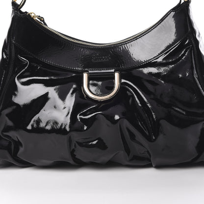 Gucci Patent Large D Ring Hobo Black 8 of 12