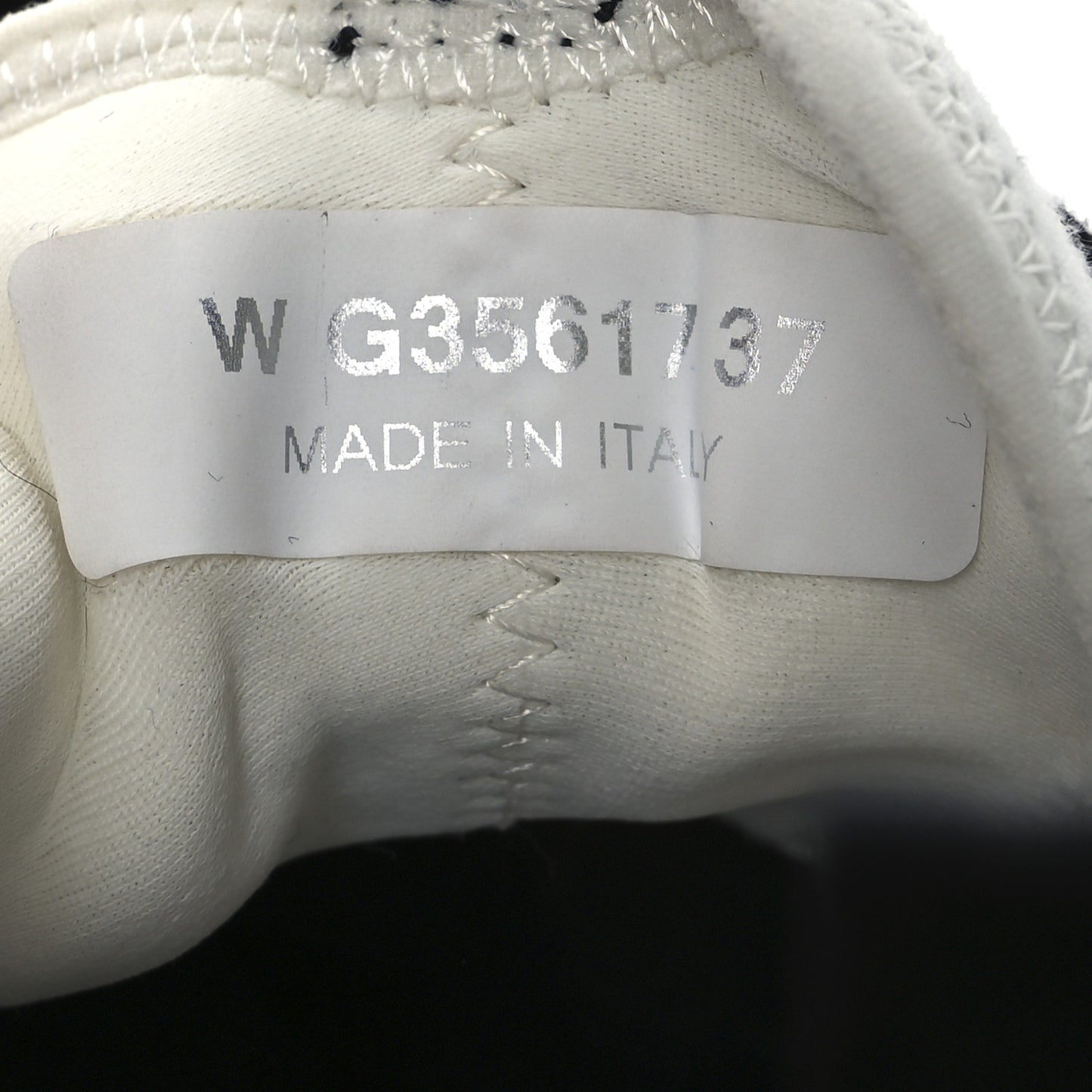Velvet Calfskin Mixed Fibers CC Sneakers 37 Ivory Black
