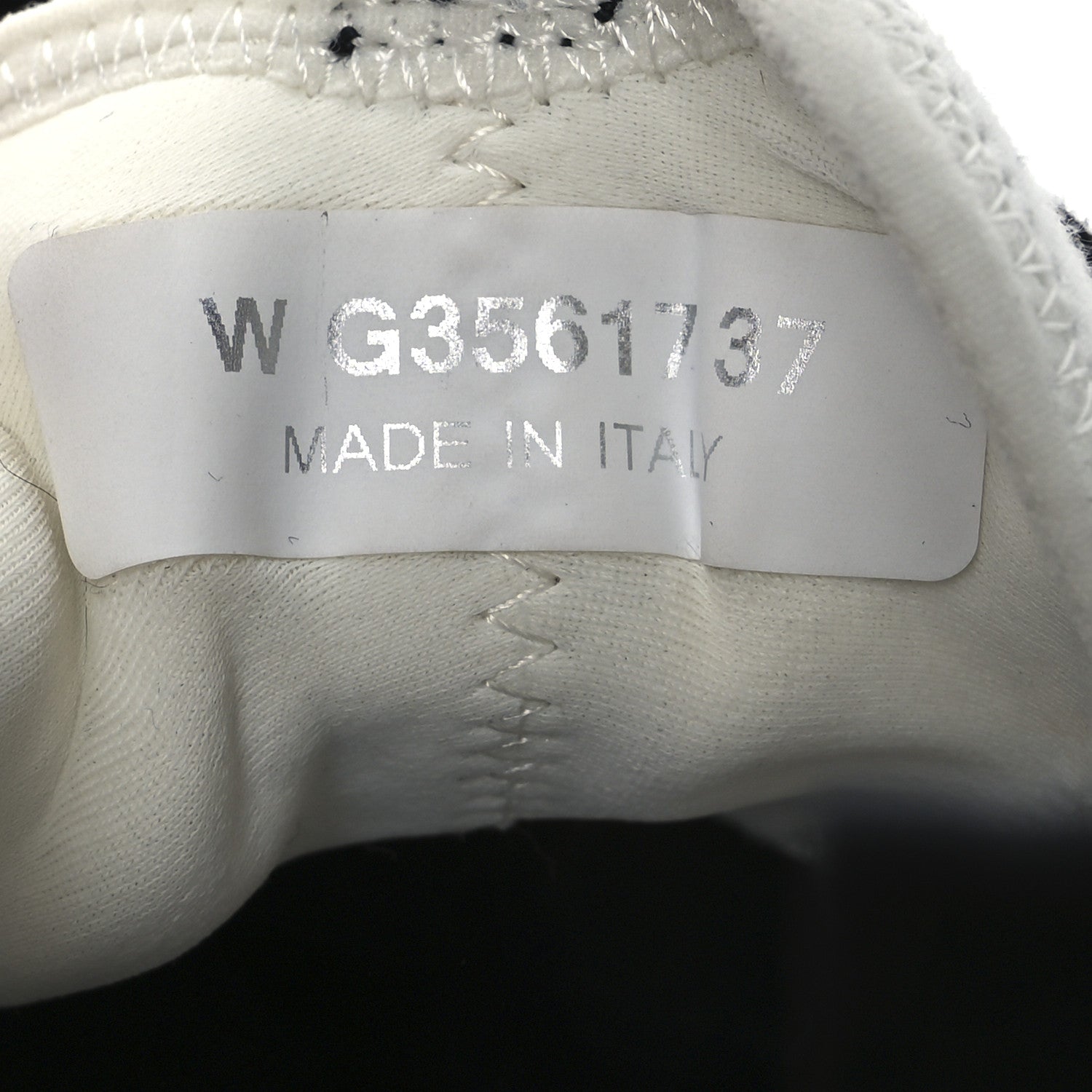 Chanel Velvet Calfskin Mixed Fibers CC Sneakers 37 Ivory Black 10 of 14