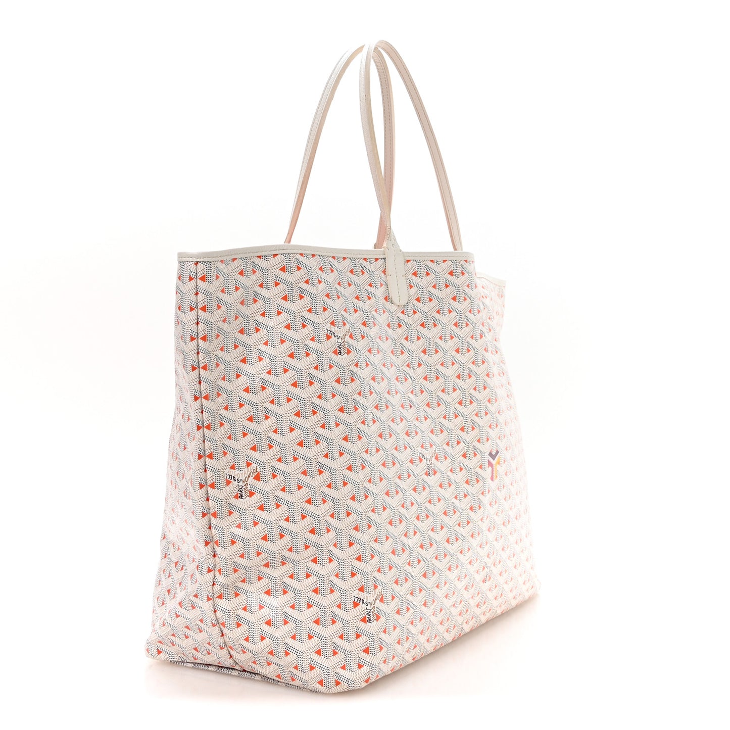 Goyardine Saint Louis Claire Voie GM White Orange