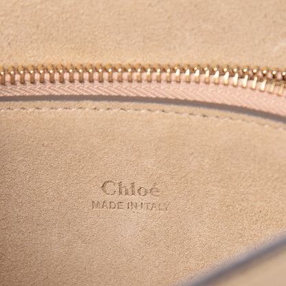 Chloe Calfskin Suede Medium Faye Shoulder Bag Motty Grey 7 of 11