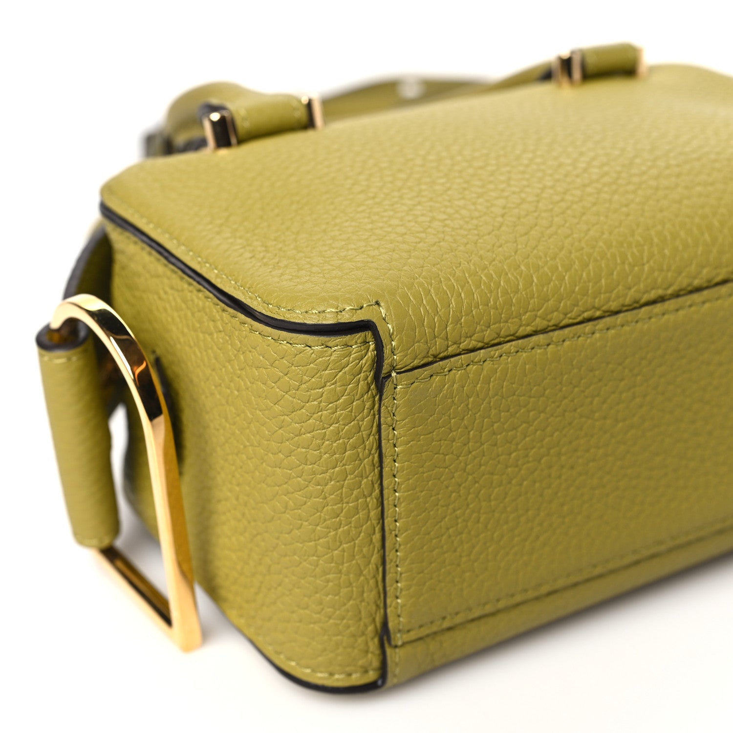 Delvaux Taurillon Soft Nano Cool Box Satchel Kiwi 8 of 9