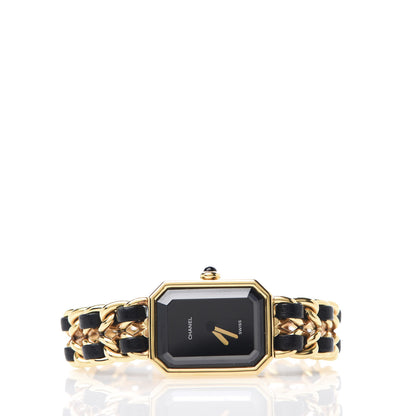 Chanel Stainless Steel Lambskin 20mm Chain Premiere Quartz Watch Gold M 3 of 6