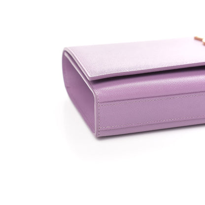 Saint Laurent Grain De Poudre Classic Kate Clutch Purple 7 of 8