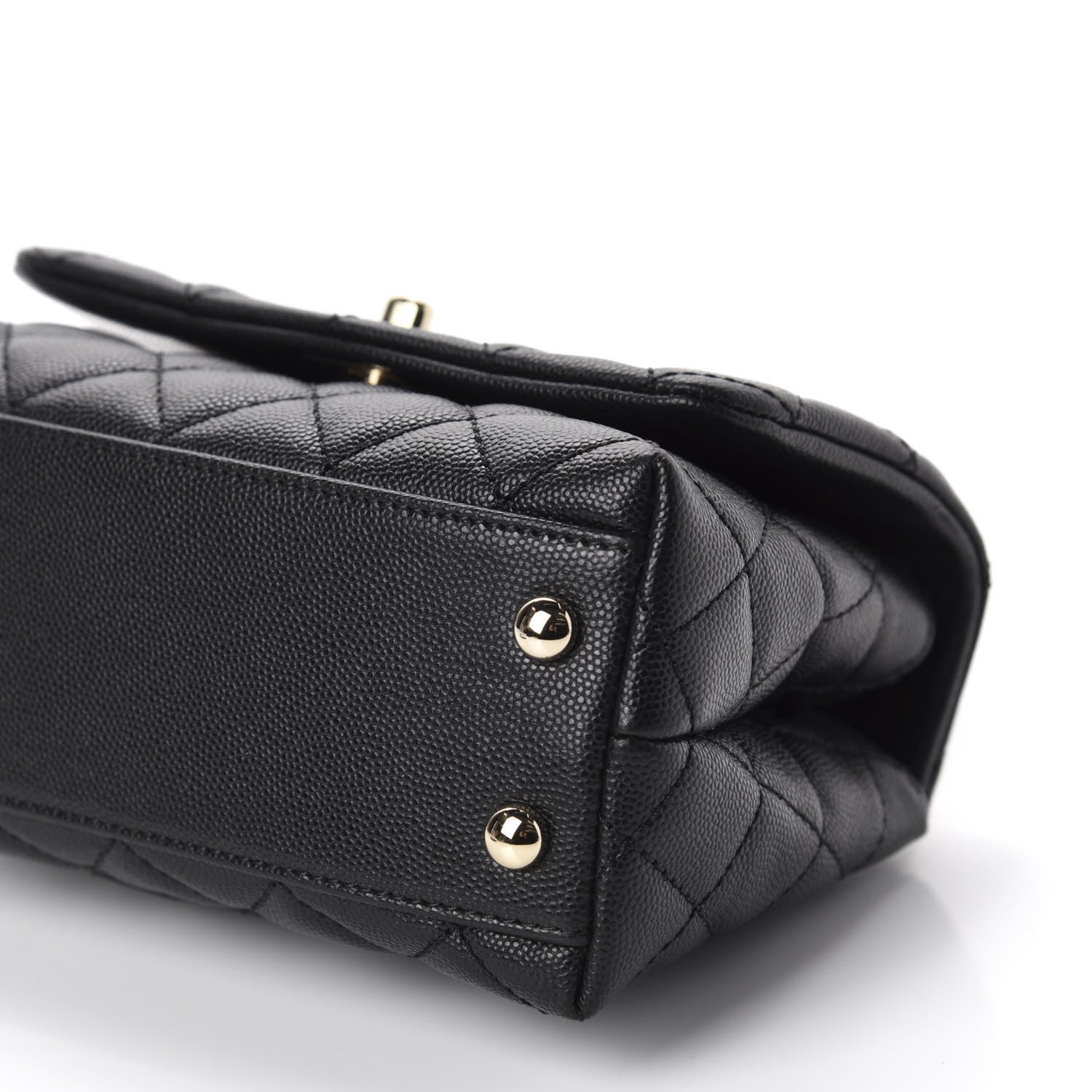 Chanel Caviar Quilted Extra Mini Coco Handle Flap Black 7 of 11