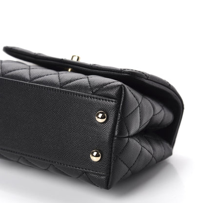 Chanel Caviar Quilted Extra Mini Coco Handle Flap Black 7 of 11