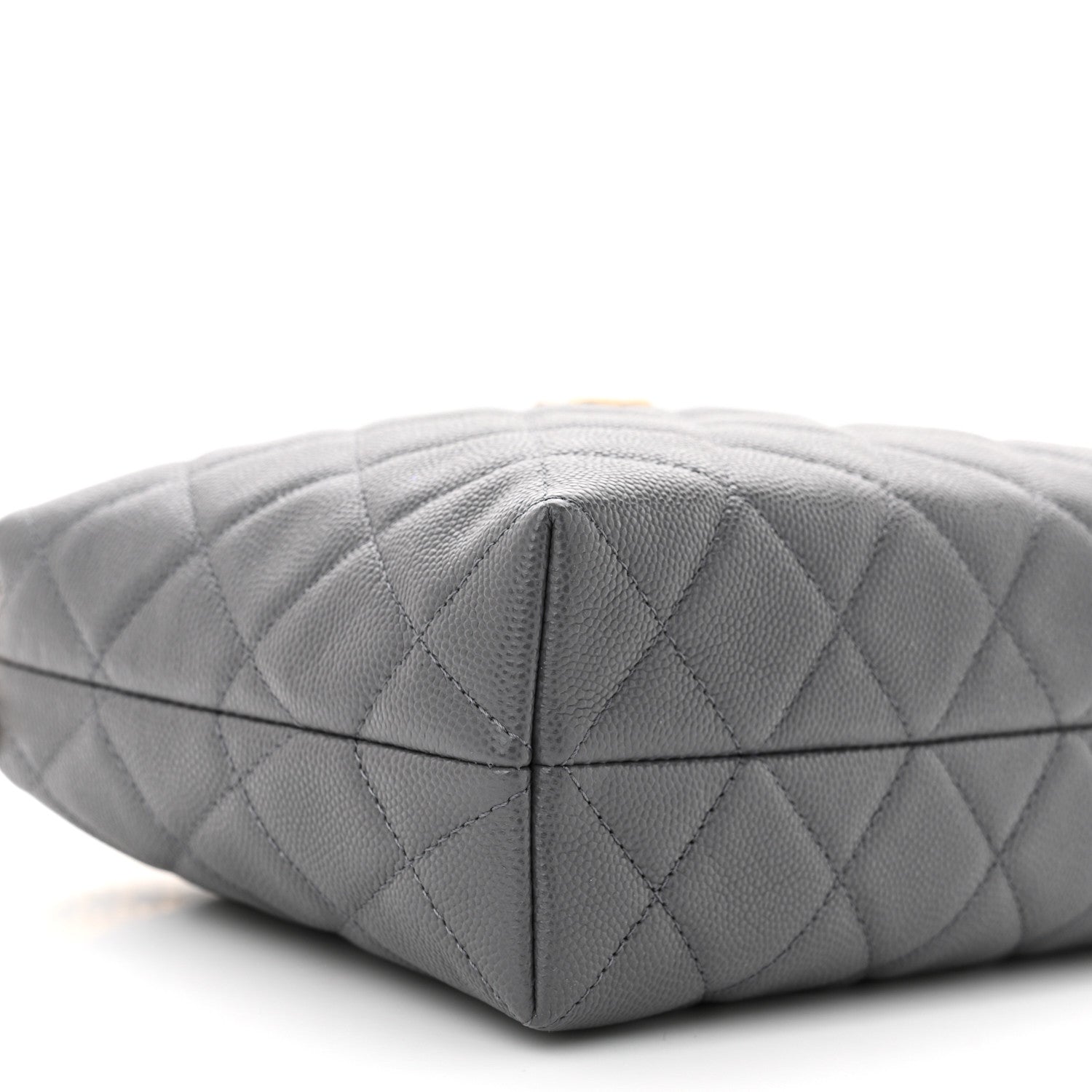 Chanel Caviar Quilted Chanel Way Clutch With Chain Grey 9 of 10