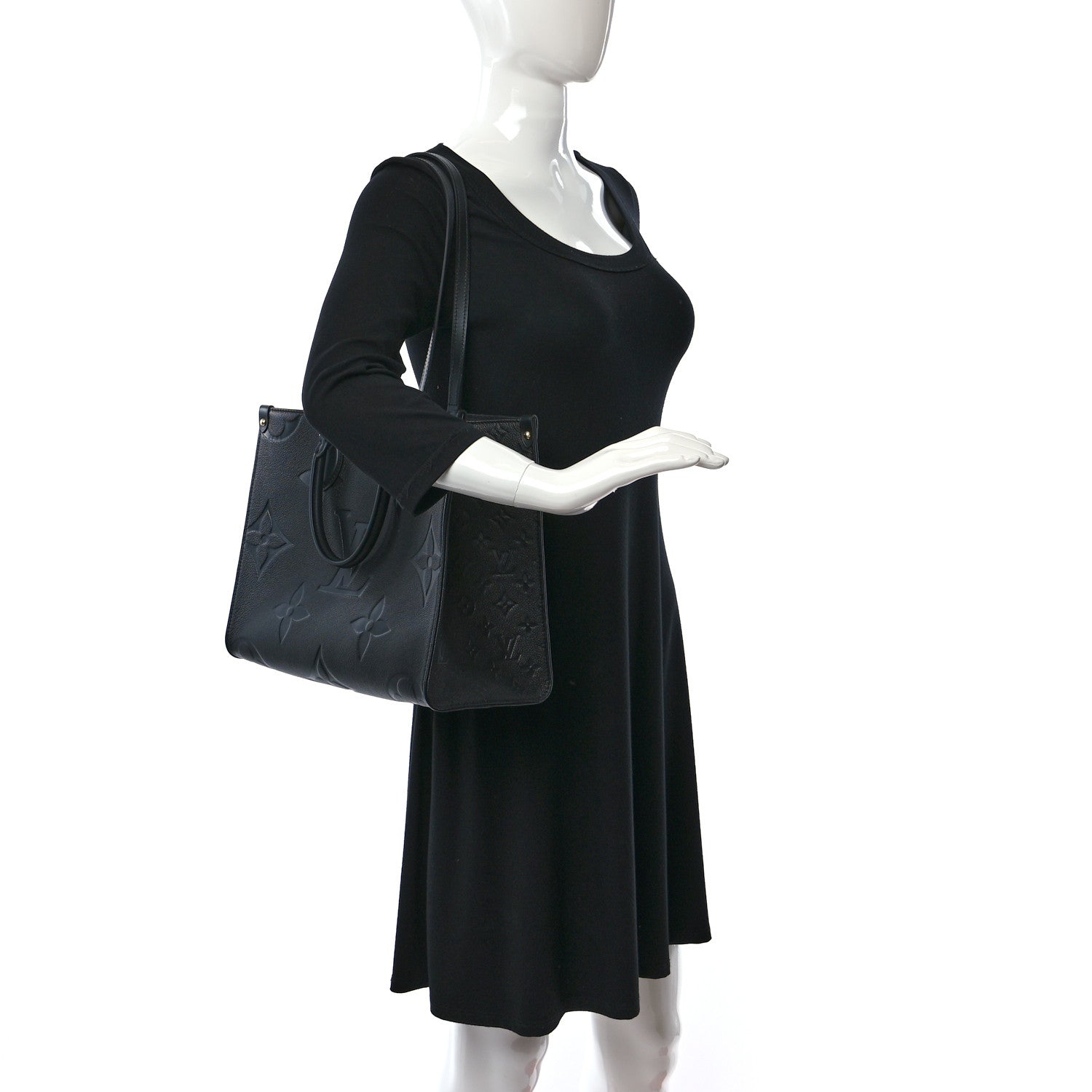 Louis Vuitton Empreinte Monogram Giant Onthego MM Black 2 of 8