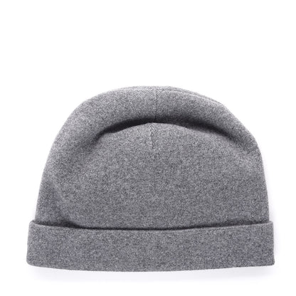 Chanel Cashmere Blend CC Beanie Hat Grey 3 of 5