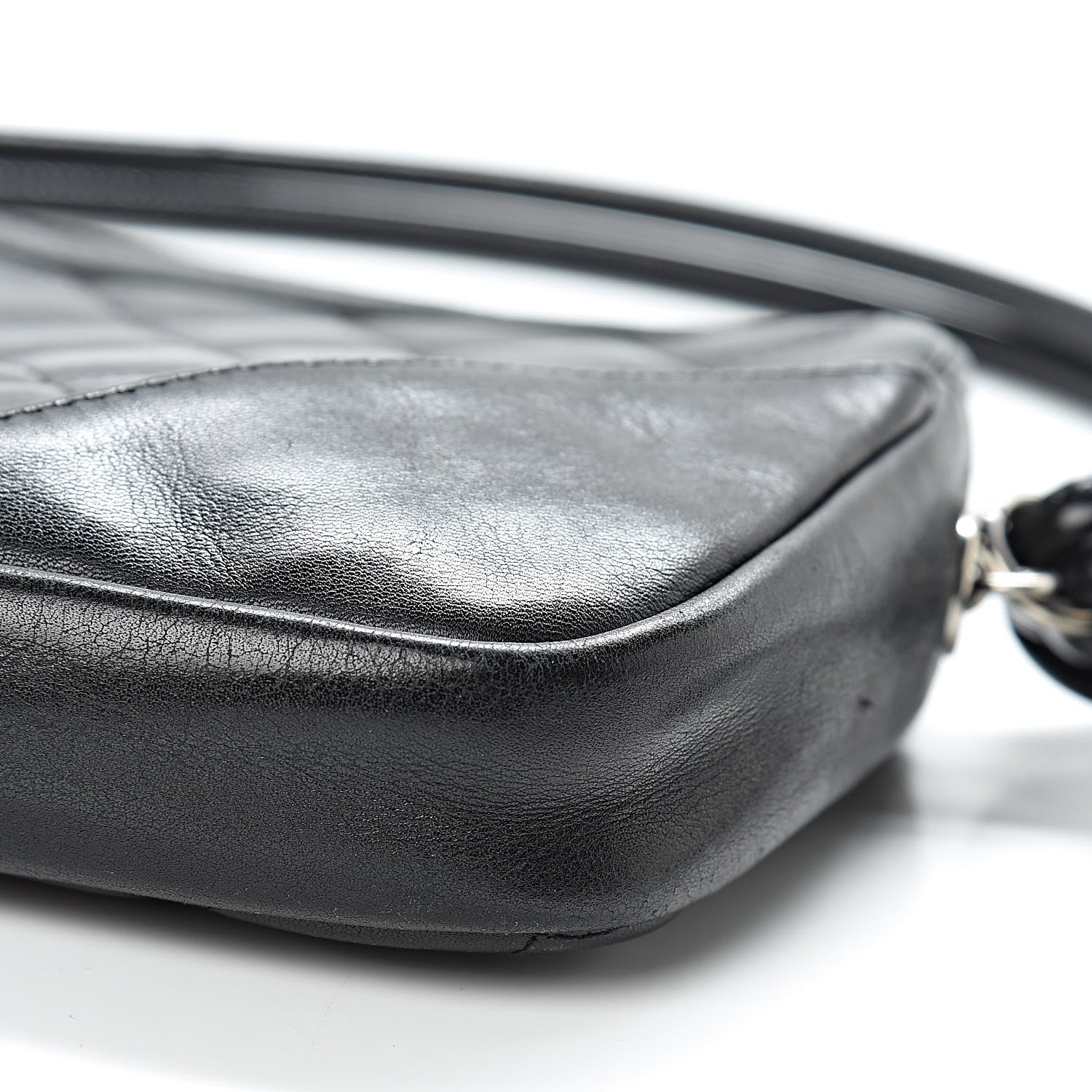Chanel Calfskin Quilted Cambon Pochette Black 10 of 15