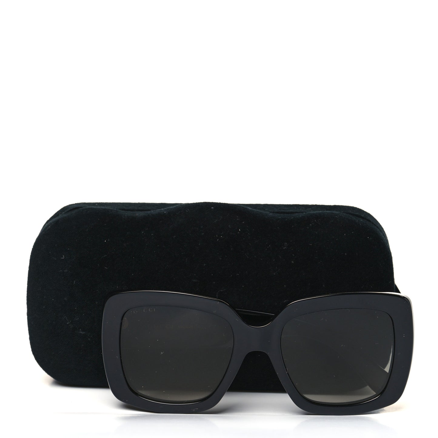 Acetate Square Frame Sunglasses GG0141SN Black
