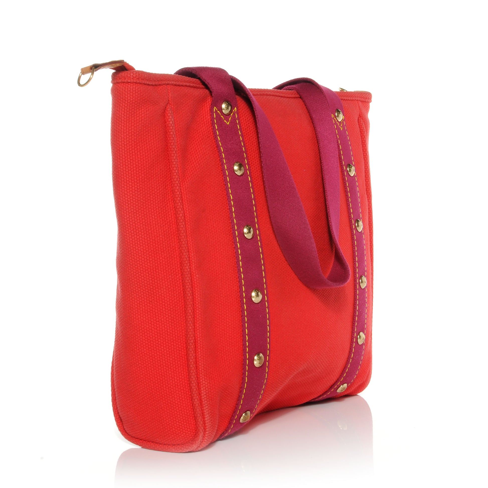 Louis Vuitton Toile Antigua Cabas MM Red Pink 3 of 8