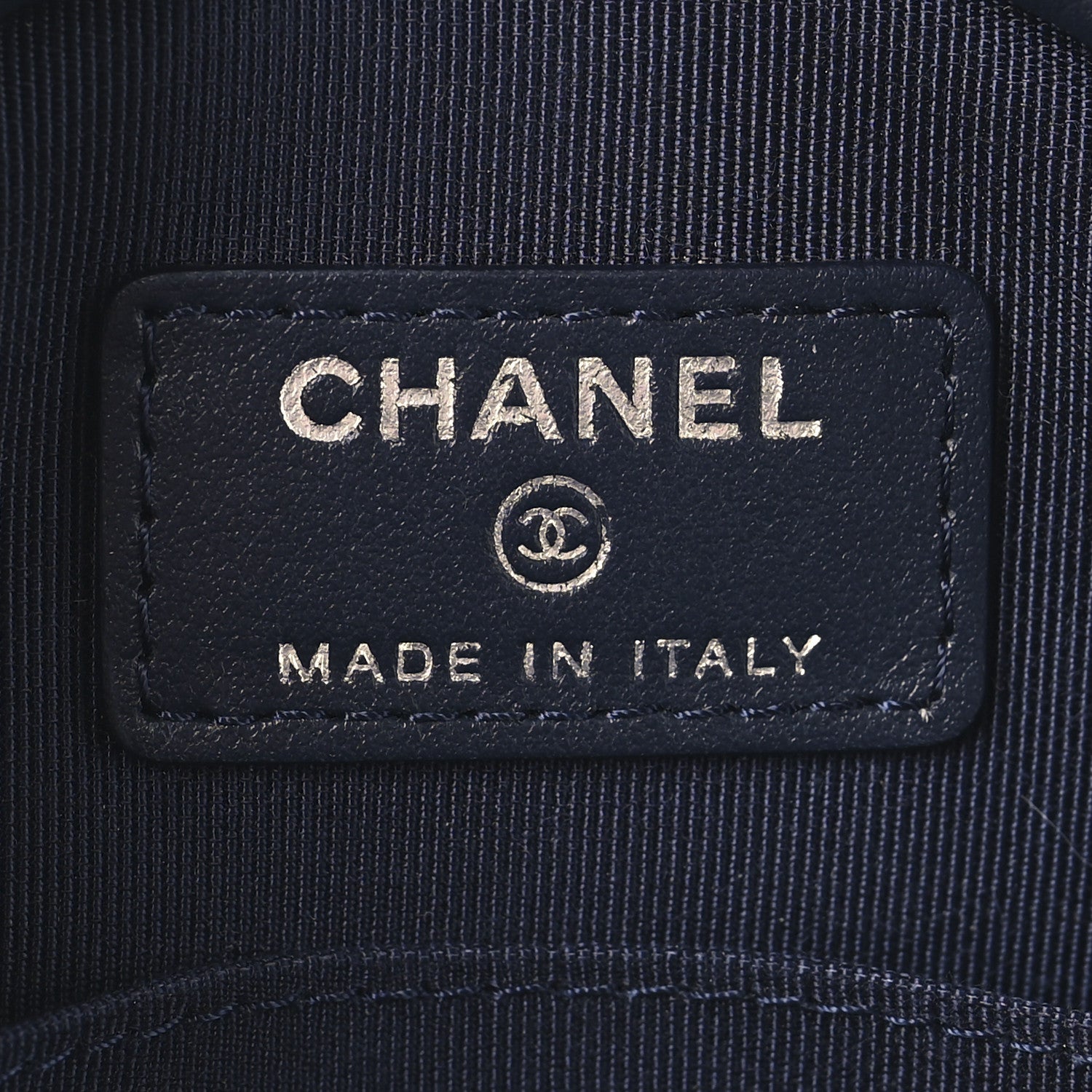 Chanel Caviar Quilted Round Clutch With Chain Navy 6 of 10