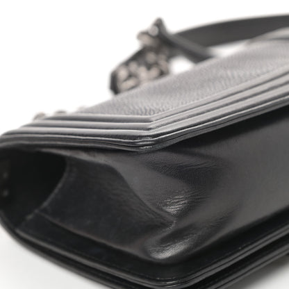 Chanel Galuchat Stingray Small Boy Flap Black 12 of 17