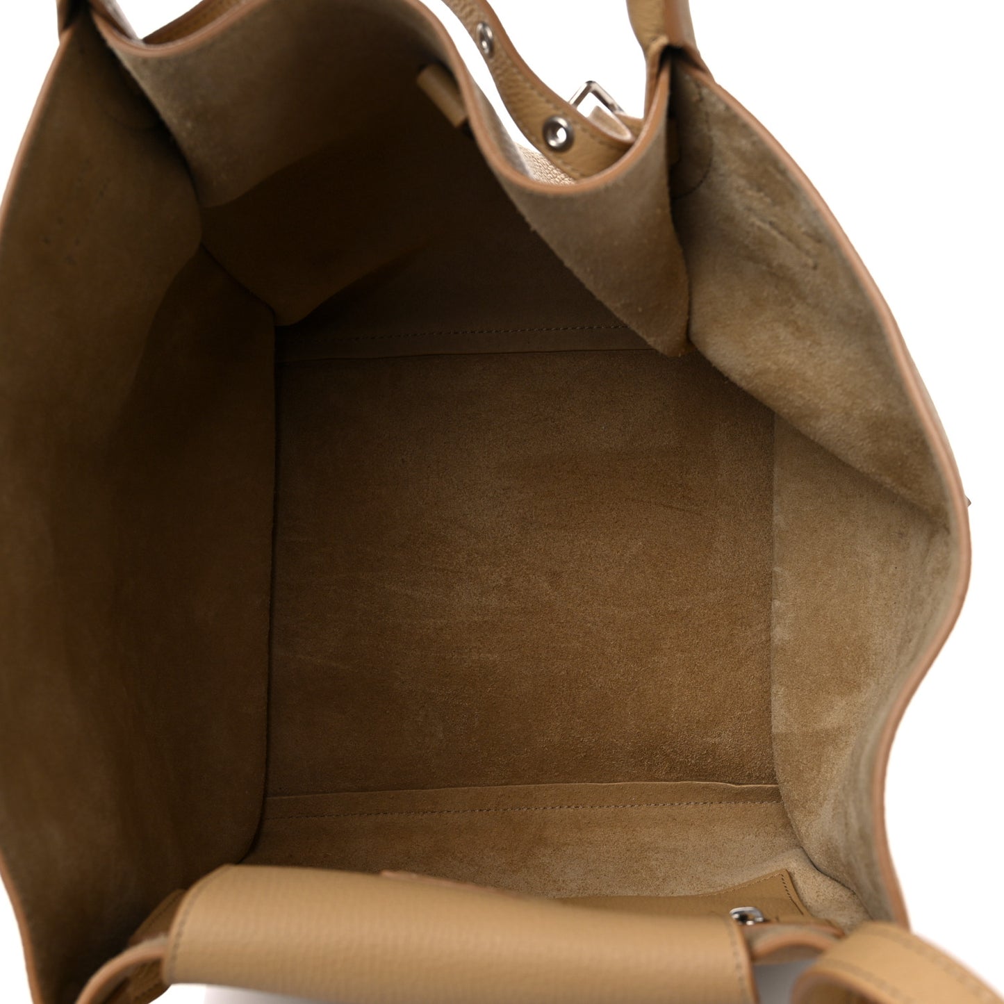 Supple Grained Calfskin Small Big Bag Sand