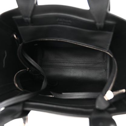 Prada Grace Lux Light Small Ouverture Tote Black White 5 of 9