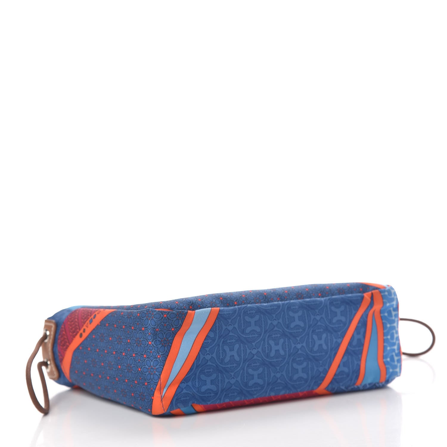 Hermes Silk Carre en Cravates Fourbi 20 PM Pouch Bleu Saphir 4 of 9