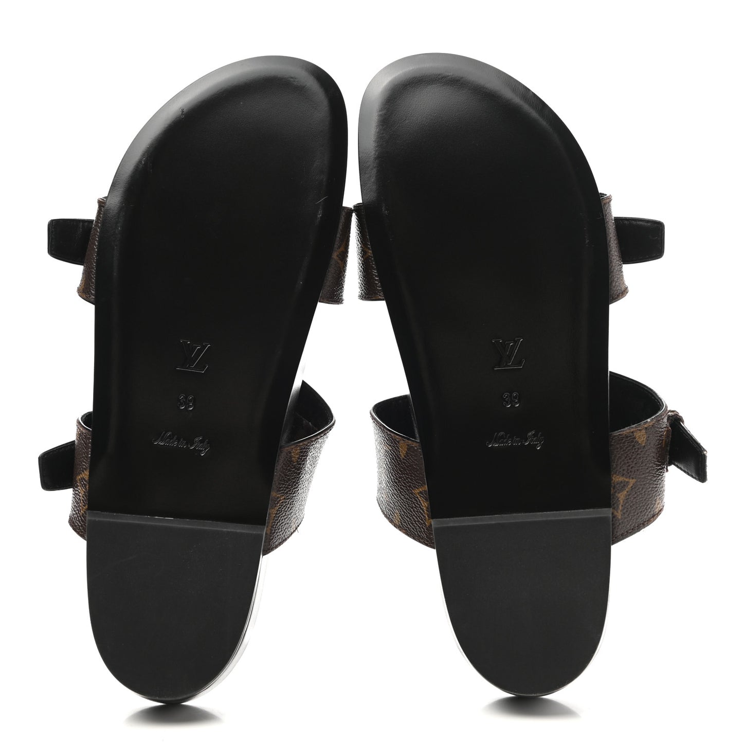 Monogram Bom Dia Mule Sandals 39 Black