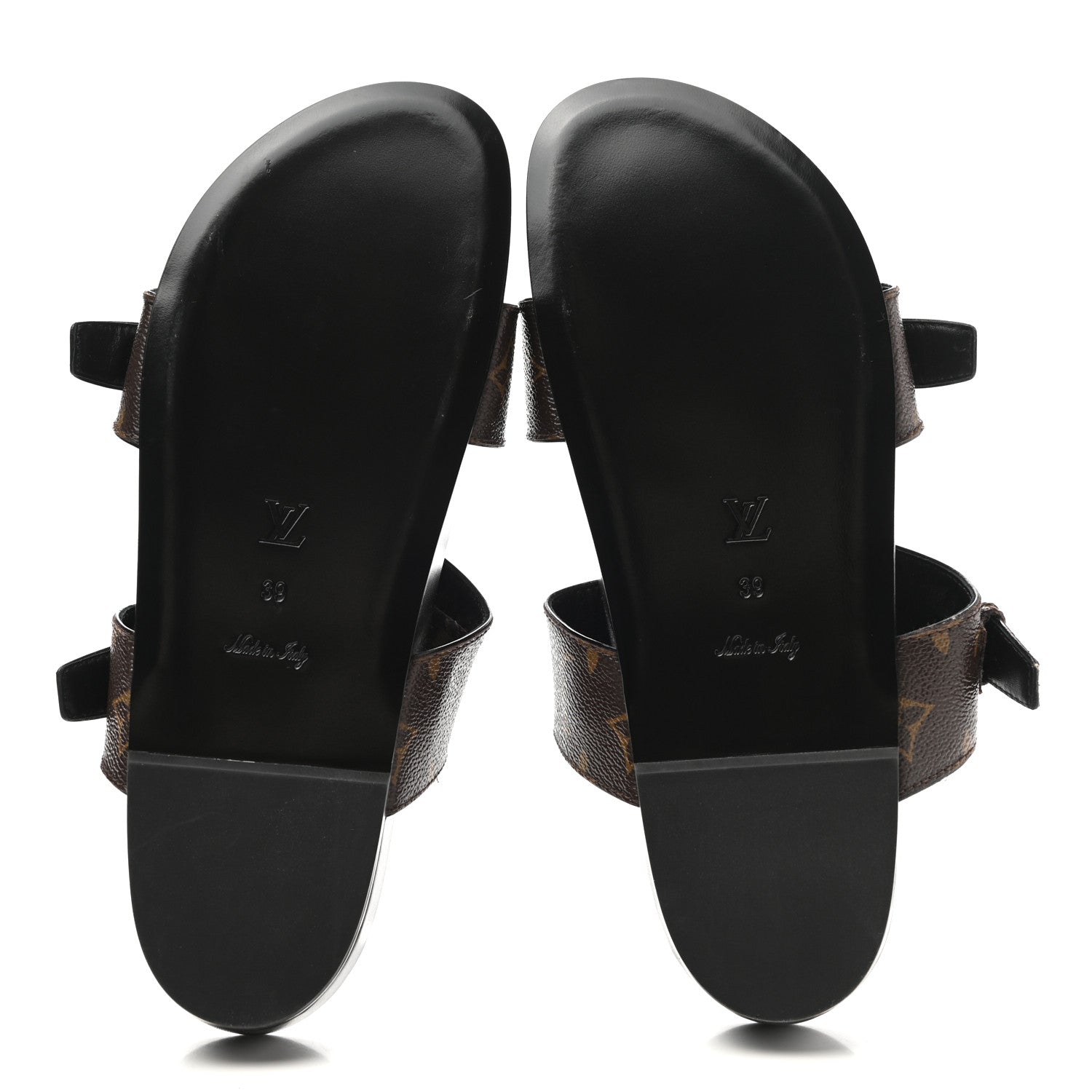 Louis Vuitton Monogram Bom Dia Mule Sandals 39 Black 5 of 9