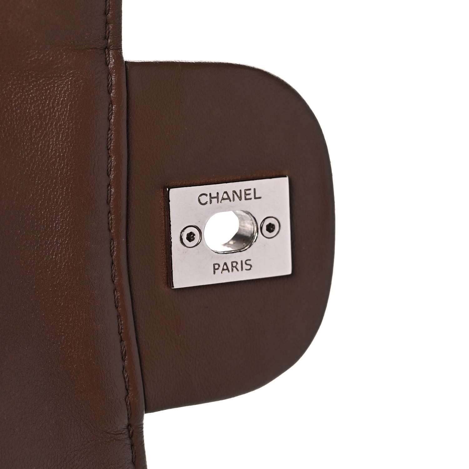 Chanel Calfskin Stitched Flap Brown 11 of 12
