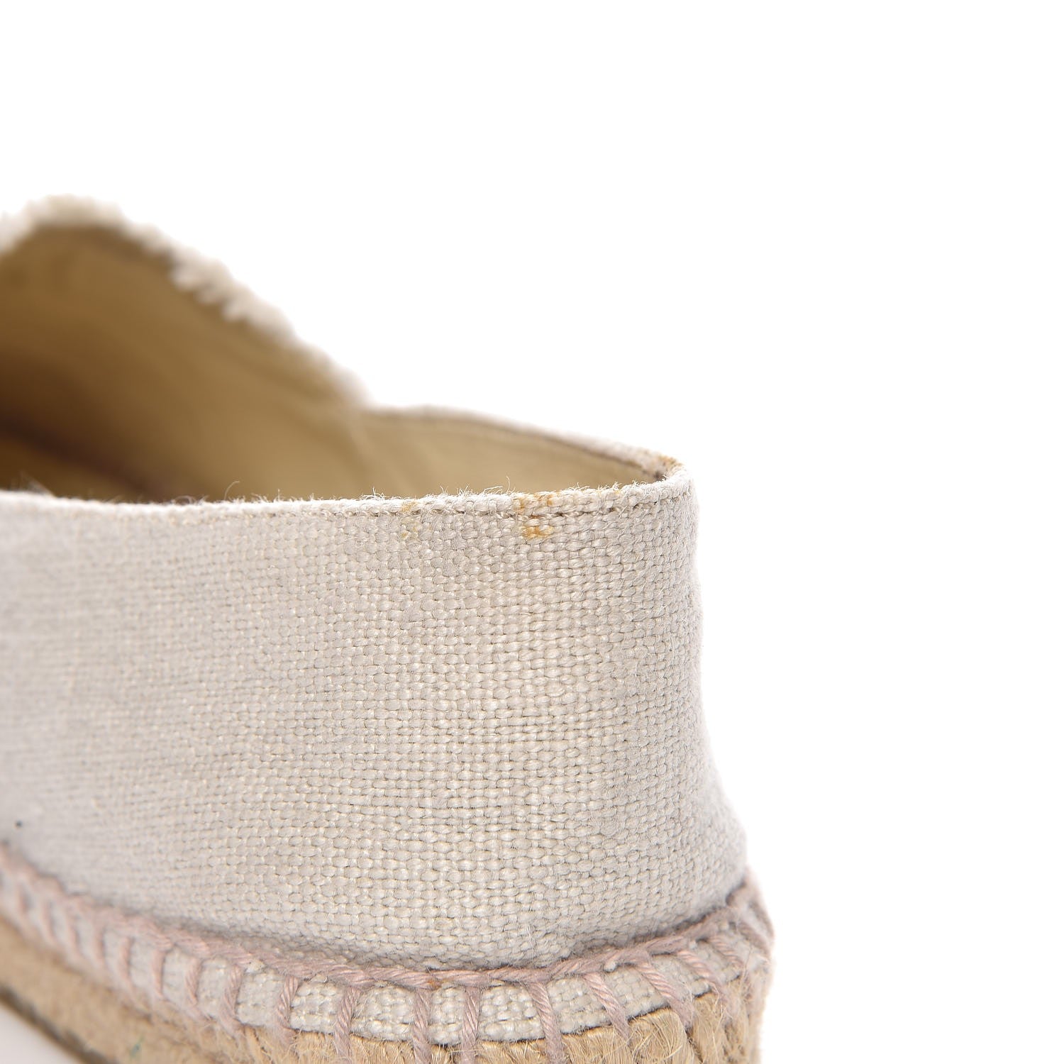 Chanel Linen CC Espadrilles 39 Beige Black 18 of 19