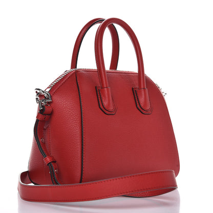 Givenchy Sugar Goatskin Mini Antigona Dark Red 4 of 8