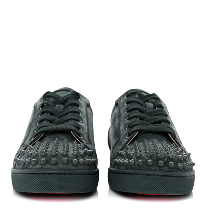 Christian Louboutin Suede Calfskin Mens Louis Junior Spikes Orlato Flat Sneakers 40.5 Tsar 2 of 8