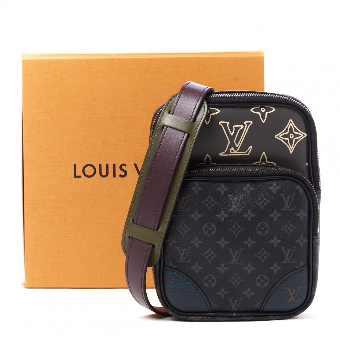 Monogram Eclipse Patchwork Amazone Sling Bag