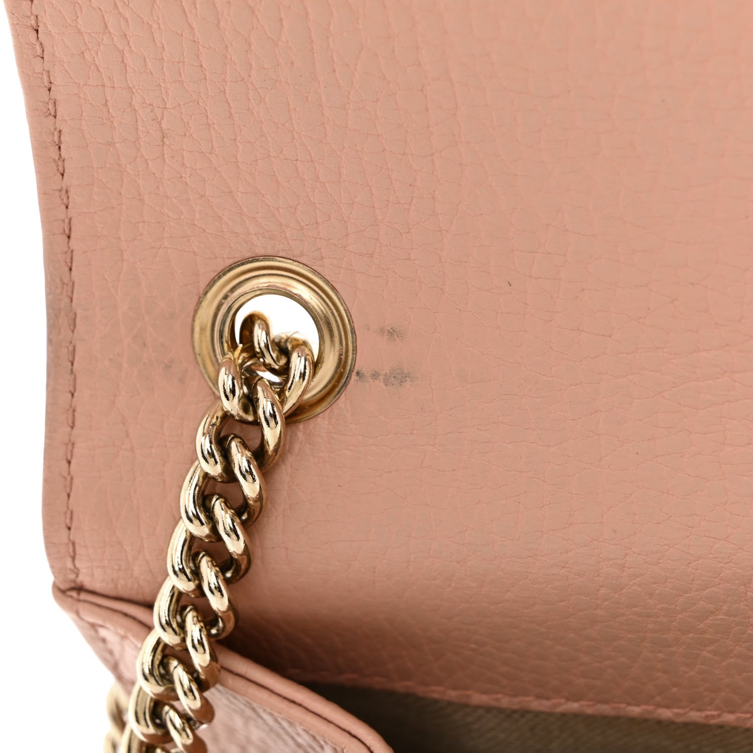 Gucci Dollar Calfskin Small Interlocking G Shoulder Bag Soft Pink 8 of 11