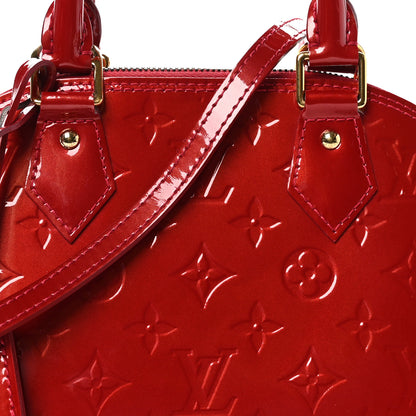 Louis Vuitton Vernis Alma BB Pomme D'Amour 7 of 9