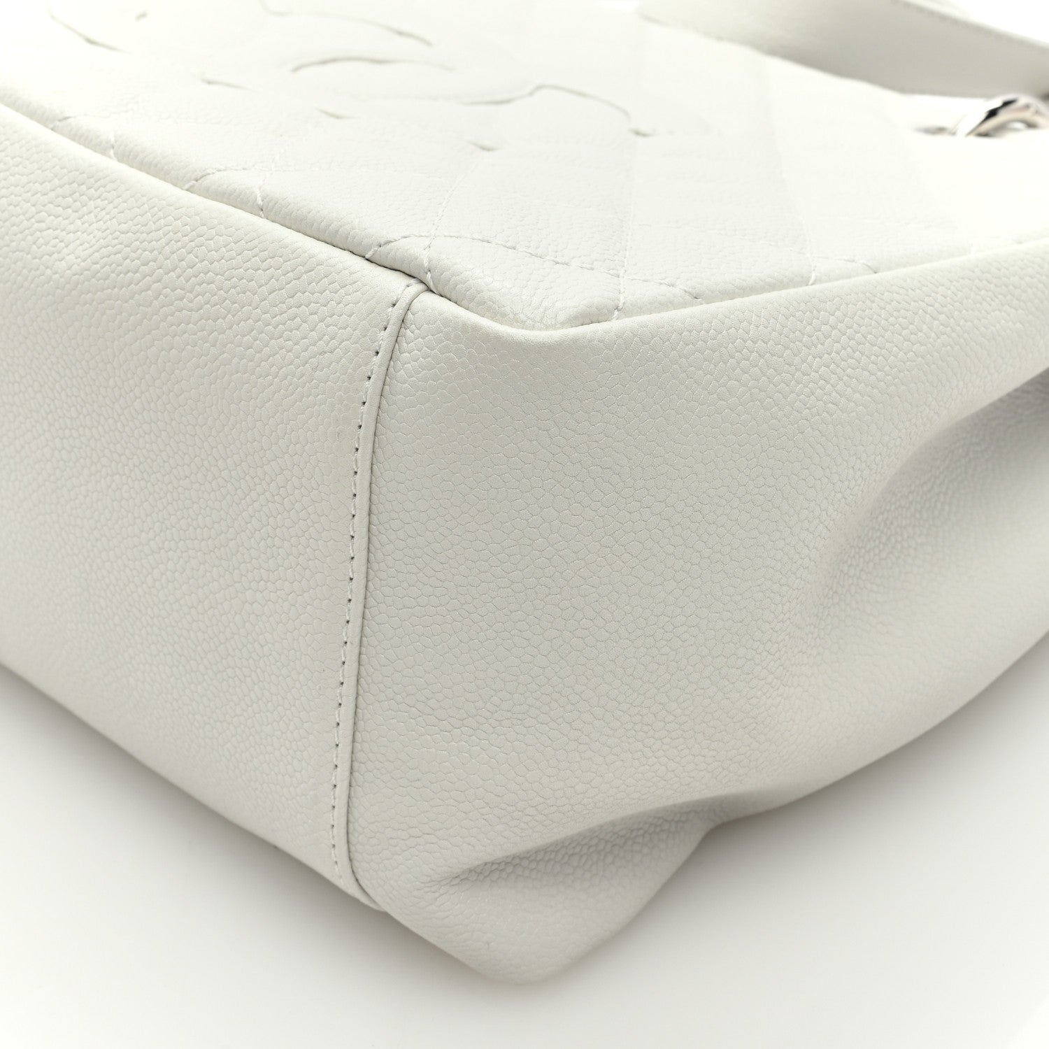 Chanel Caviar Quilted Grand Shopping Tote GST White 10 of 10