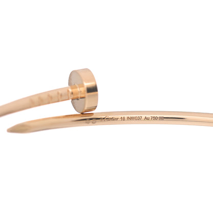 Cartier 18K Yellow Gold Small Juste Un Clou Bracelet 16 4 of 6
