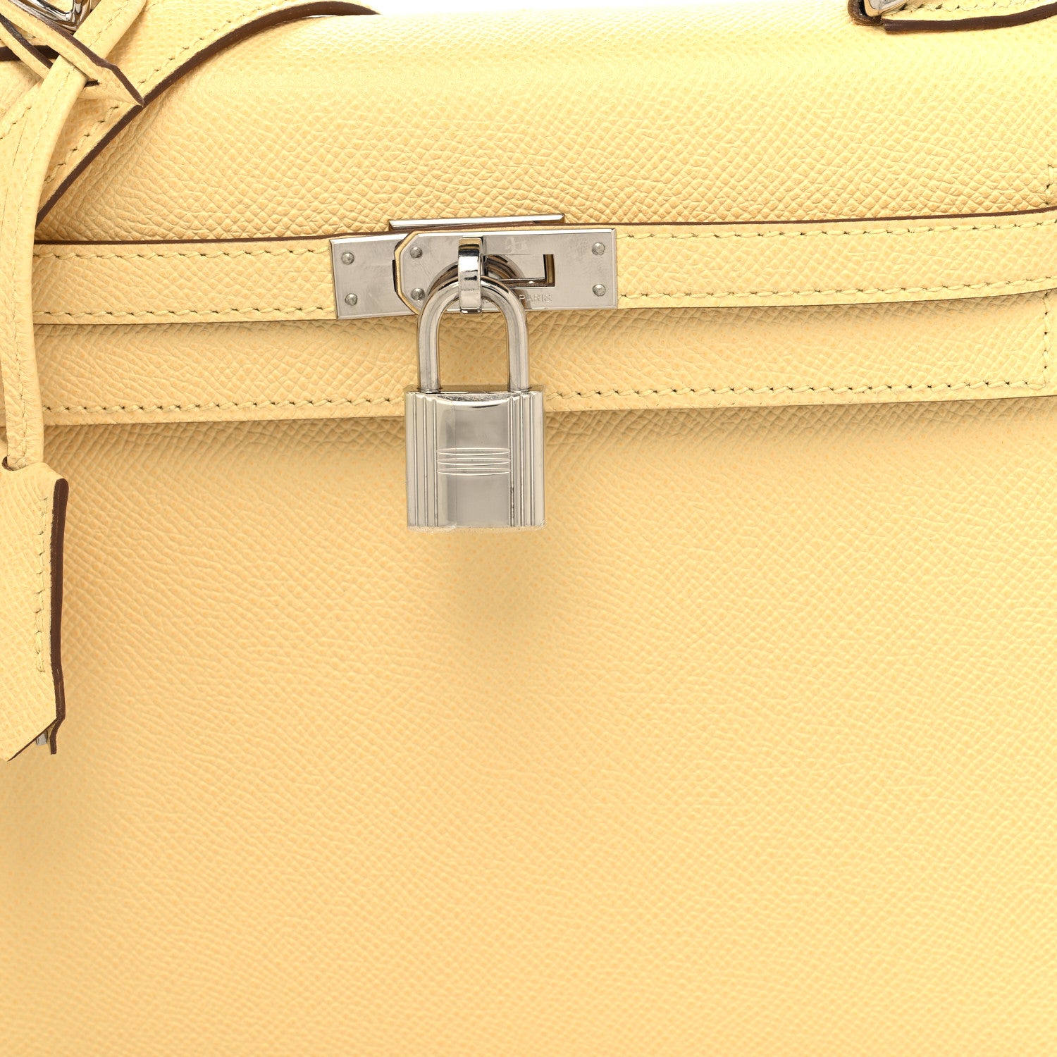 Hermes Epsom Kelly Sellier 25 Jaune Poussin 5 of 14