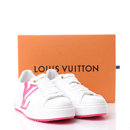 Louis Vuitton Monogram Time Out Sneakers 40 White Rose 10 of 10