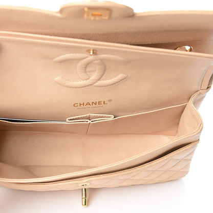 Chanel Caviar Quilted Medium Double Flap Beige Clair 7 of 9