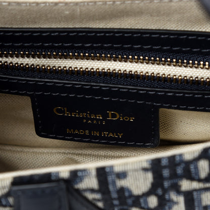 Christian Dior Oblique Saddle Bag Blue 6 of 7