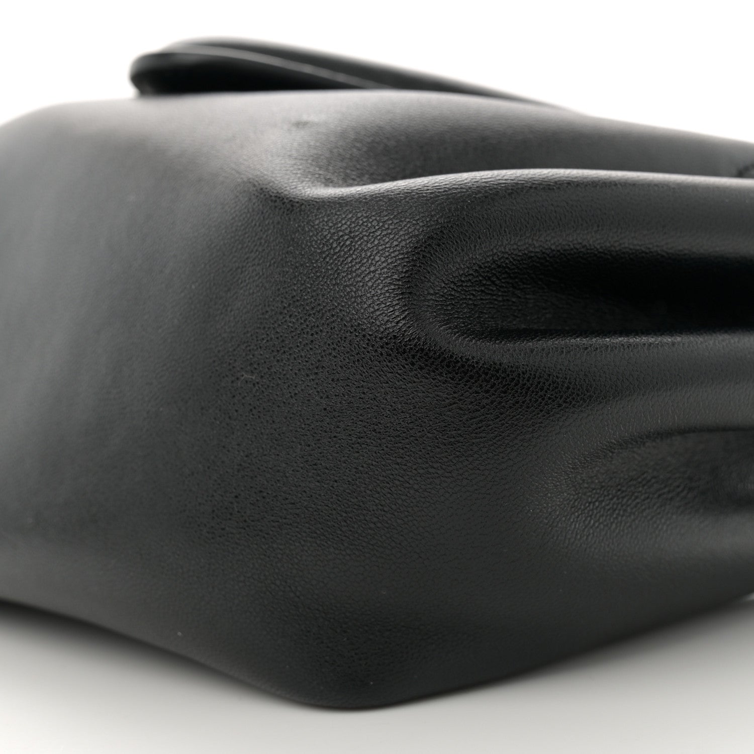 Bottega Veneta Lambskin Small Beak Triangle Flap Shoulder Bag Black 9 of 11