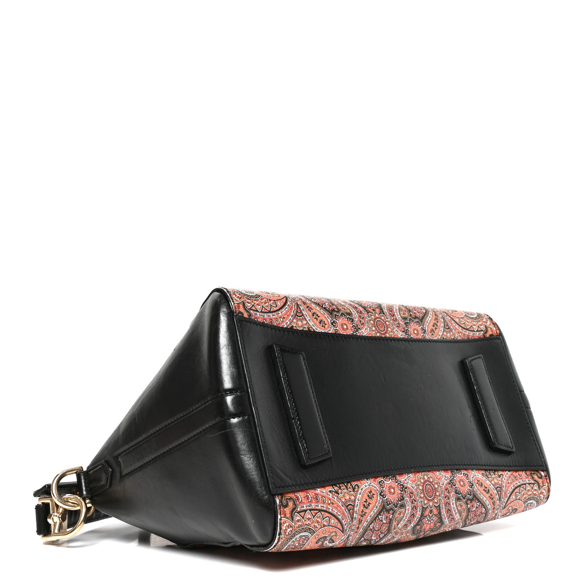 Givenchy Textured Coated Canvas Paisley Print Small Antigona Black 3 of 10