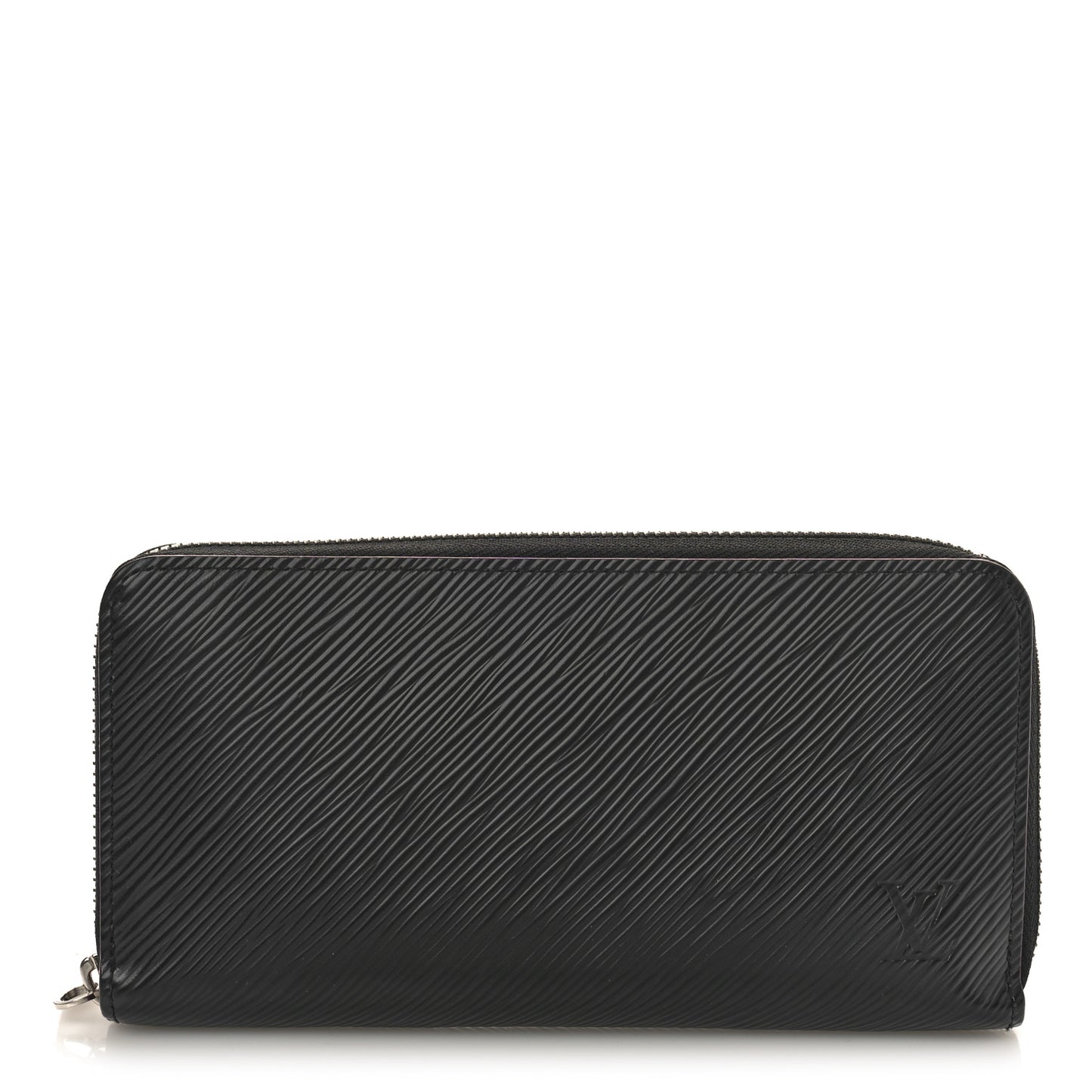 Epi Zippy Wallet Black Hot Pink