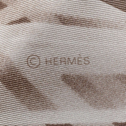 Hermes Silk Please Check In Scarf 90 Gris Perle Etoupe 3 of 3