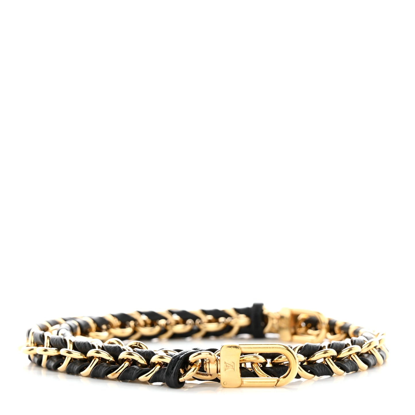 Calfskin Multi Pochette Chain Shoulder Strap Black Gold